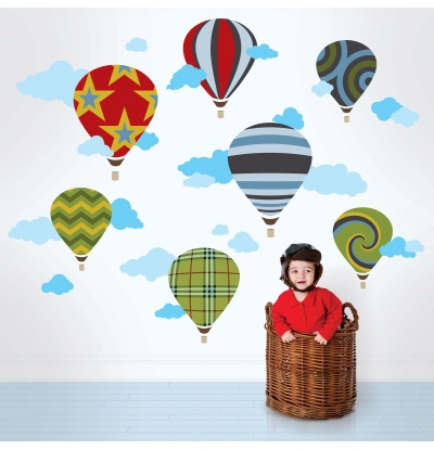 WallCandy Arts Hot Air Balloons Muursticker 